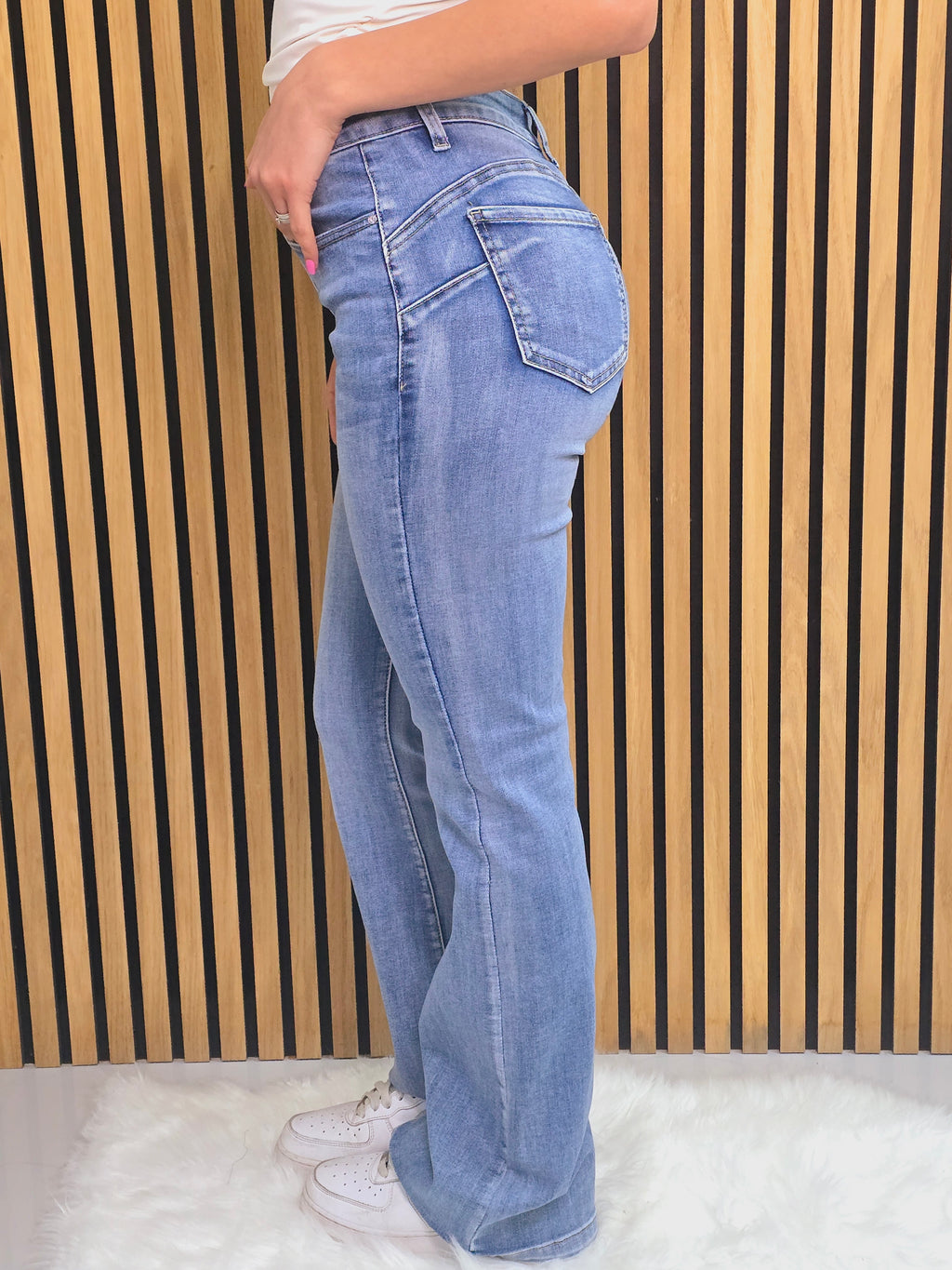 Jeans Donna Push-Up Flare – Vita Alta, Effetto Modellante