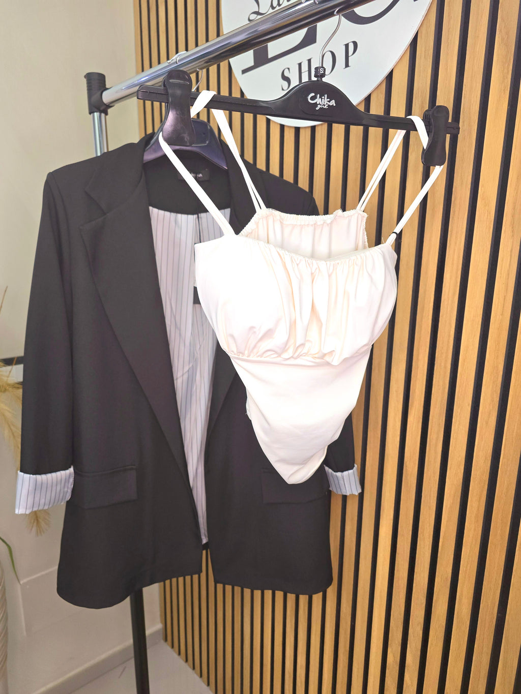 Giacca blazer nera elegante da sera/ufficio